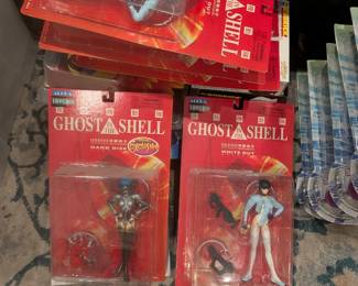 Unopened figurines, WII games, Movies, Manga