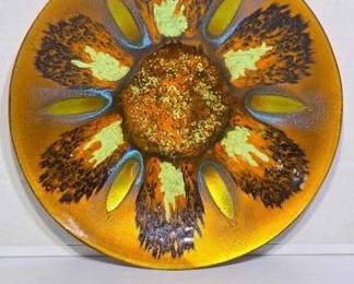 1 Edwards Star Enameled Copper 12 Plate for Gumps San Francisco