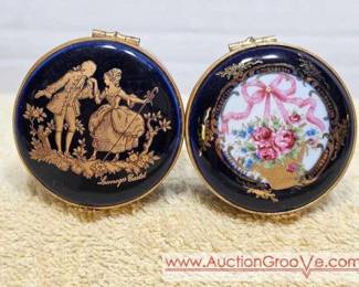 1 Two Limoges Castel Trinket Dishes