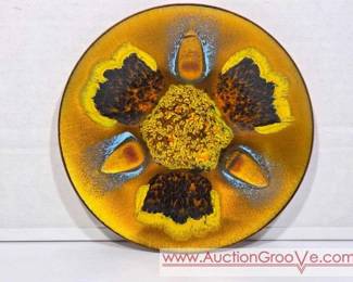 1 Edwards Star Enameled Copper 7 Plate for Gumps San Francisco