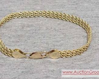 1 7 inch 14k Gold Bracelet