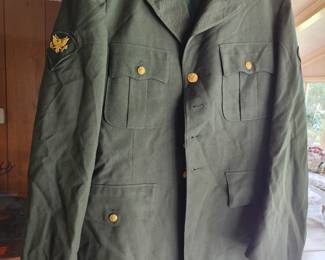 Vtg  US Army Green Dress Jacket