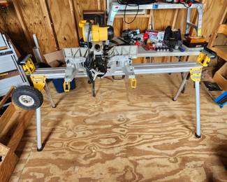 Dewalt 12" miter saw on heavy duty stand