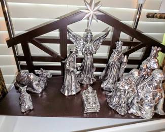 Silverati nativity set