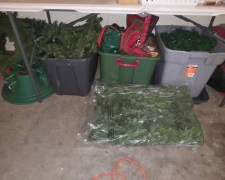 Christmas garland and lights