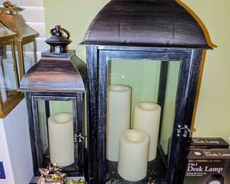 Lanterns with flameless candles!