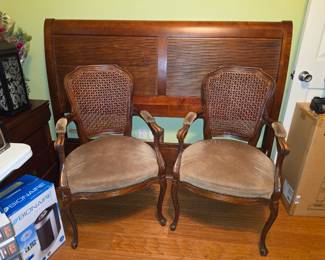 Side chairs and Queen bed frame