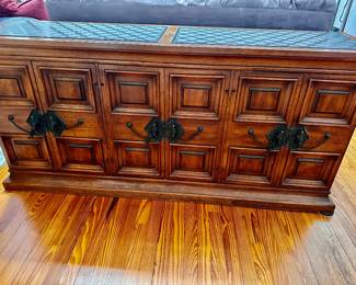 Beautiful Cabinet with Tile Top