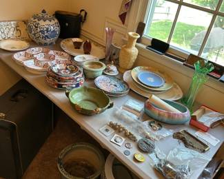 Vintage ceramics and glassware
