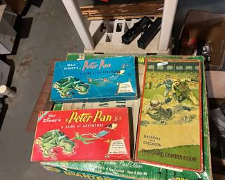vintage 1953 Walt Disney's Peter Pan: A Game of Adventure board game produced by Transogram