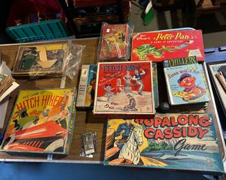 Large collection of vintage board games