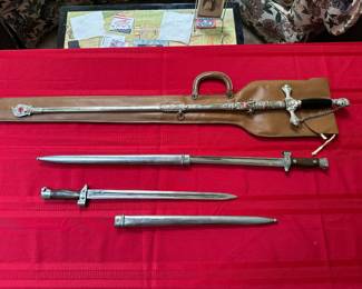 Antique ceremonial or fraternal hilt and pommel sword