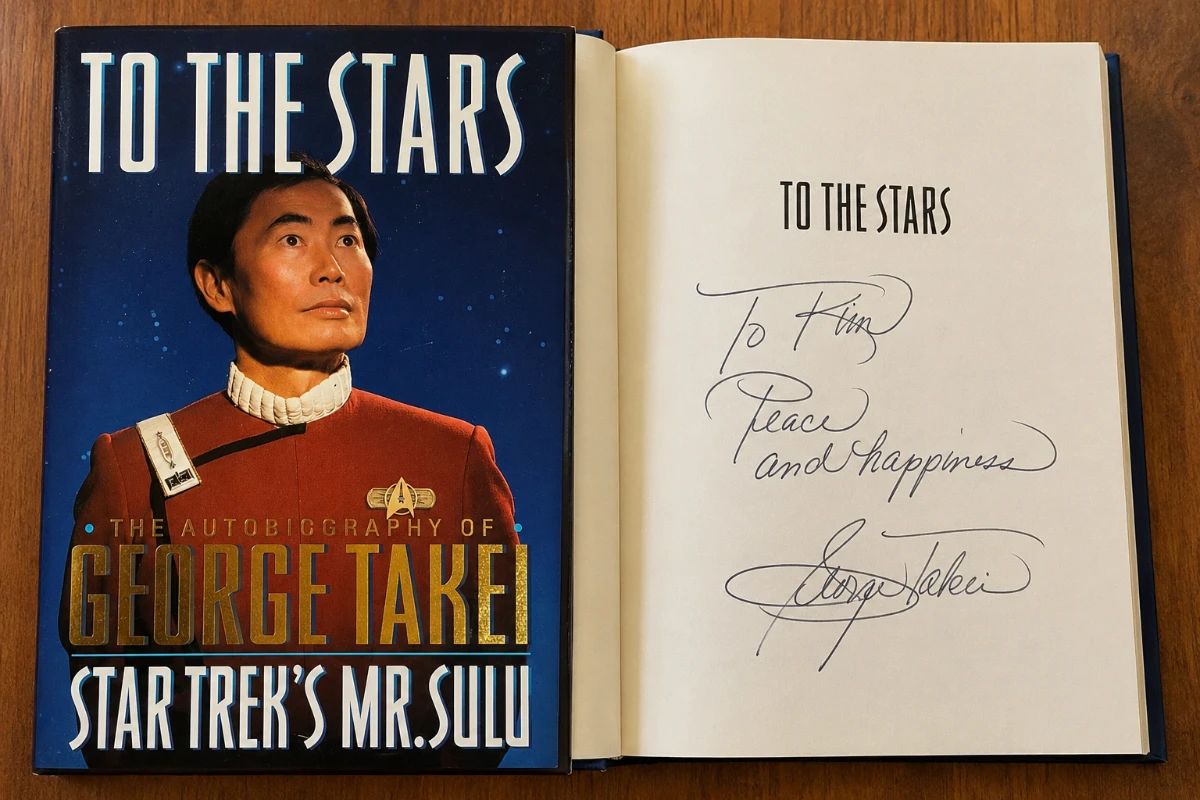 Signed Star Trek  collector books. Agatha Christie, Murder She Wrote and hundreds more