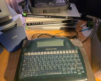 Electronics. AlphaSmart, Brother and HP Printers. CD and VHS players JVC, Magnavox, Philips
