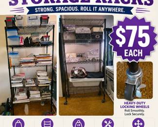 Commercial Grade Rolling Storage Racks