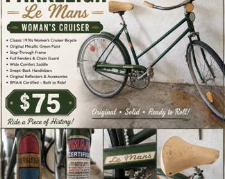 Vintage Parkleigh Le Mans Aĺl Original Bike