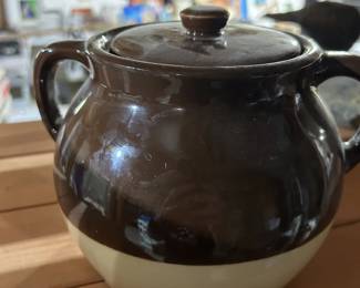 Vintage Ceramic Covered Pot