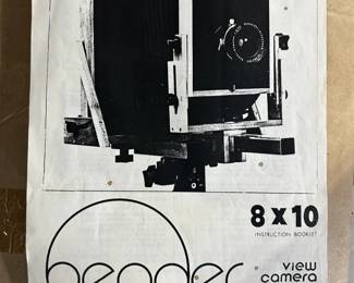 Bender 8 x 10 Box camera still in origainal box, never been assembled (Photo depicts finished product)