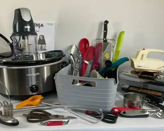 Crock Pot, Ninja Chopper, GE Waffle Maker