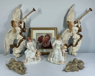 Porcelain Angel Cherub Figurine Collection