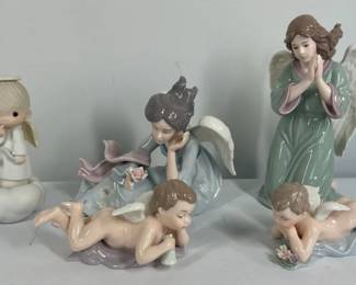 Precious Moments Porcelain Angel Figurine Collection