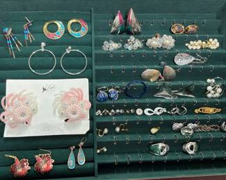 Earrings Including Vintage Silver Tone Styles