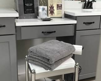 Bathroom Linens, Heated Blanket, Sheets Rolling Stool