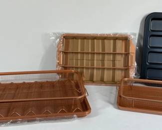 CopperColored Kitchen Bakeware Baking Pans Assorted Set