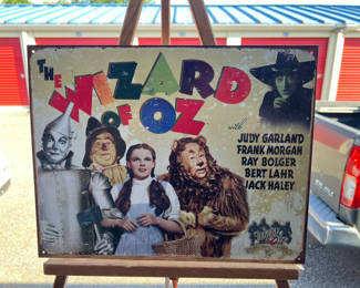 Lot 23: Wizard of Oz 70th Anniversary poster featuring Judy Garland and cast 16 x 12-1/2