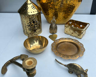 Lot 130: Brass Decorative Metalware Collection