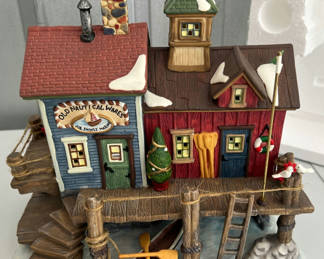 Lot 42: Harborside Village Deluxe Porcelain Lighted House