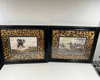 Lot 85: Regal Safari II Elephant and Zebra wildlife prints