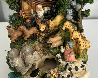 Lot 52: Noah's Ark Musical Water Fountain Figurine