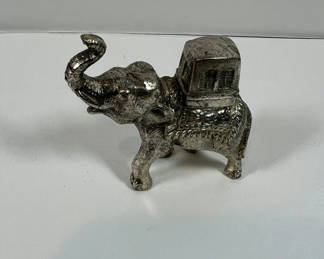 Lot 68: LIGHTER - Metal Elephant Figurine with Boxed Load