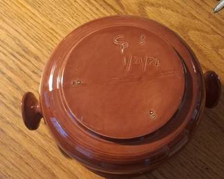 Nasco Brittany Brown Bean Pot with Lid