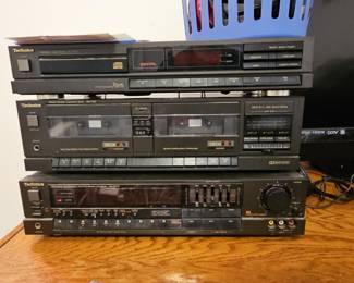 Technics Audio Component Stack (SL-P150, RS-T130, SA-R230)