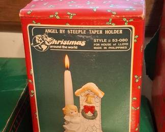 Christmas Around the World Angel by Steeple Taper Holder