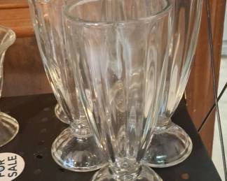 Vintage Libbey "Fountain Shoppe" Milkshake Glasses