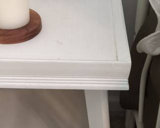 Mid-Century Modern Style Painted Side Table with Tray Top