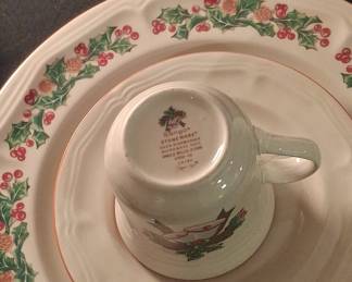 Sango Jingle Bells Stoneware Place Setting