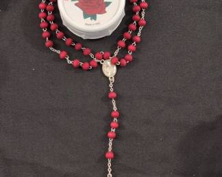 Rosario di Petali di Rosa Scented Rose Petal Rosary