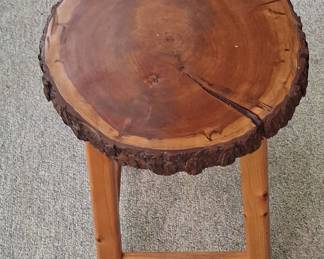 Live Edge Cedar Wood Stool