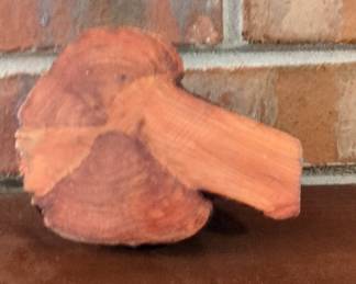 Hand-Carved Burl Wood Decorative Object