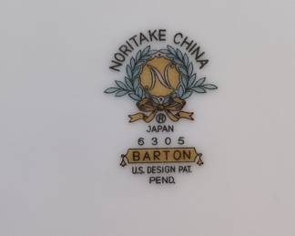 Noritake China Barton Pattern Dinnerware Set