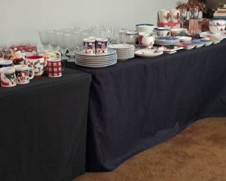 Assorted Holiday Tableware and Glassware Collection
