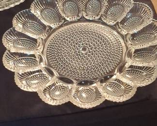 Indiana Glass Hobnail Deviled Egg Plate