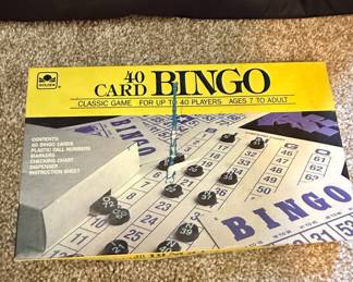 Golden 40 Card Bingo Game