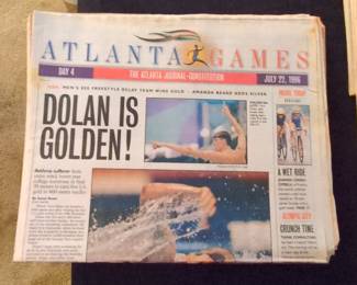 Atlanta Journal-Constitution July 22, 1996: Tom Dolan Wins Gold Medal