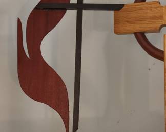 United Methodist Church Cross and Flame Emblem