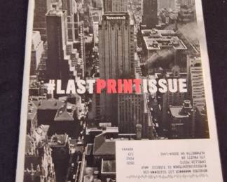 Newsweek Final Print Issue Magazine